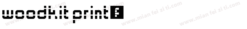 woodkit print字体转换